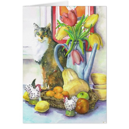 Still Life With Cat Cards (Front)
