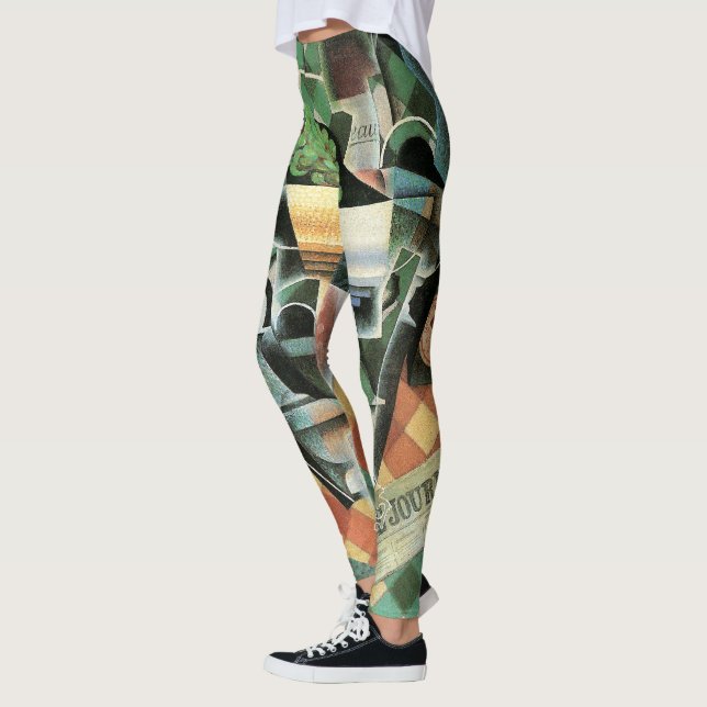 Still Life with Checked Tablecloth by Juan Gris Leggings (Left)