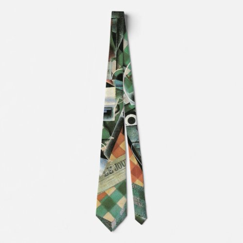 Still Life with Checked Tablecloth by Juan Gris Neck Tie