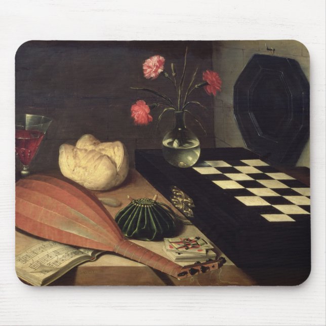 Still Life with Chess-board, 1630 Mouse Pad (Front)