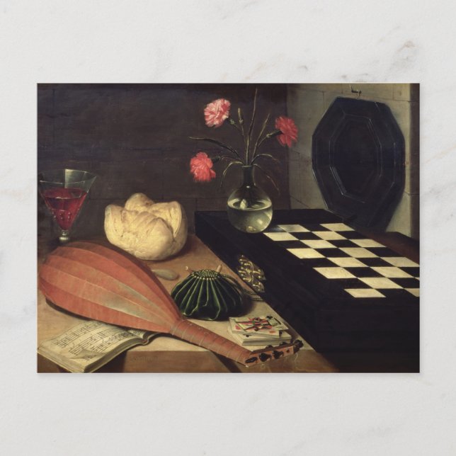 Still Life with Chess-board, 1630 Postcard (Front)