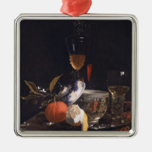 Still Life with Chinese Sugar Jar Metal Ornament
