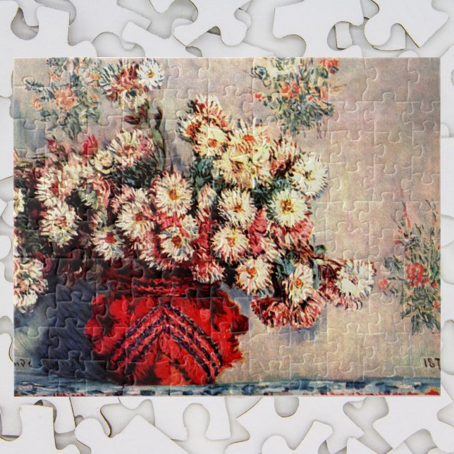 Still life with Chrysanthemums by Claude Monet Jigsaw Puzzle (Creator Uploaded)