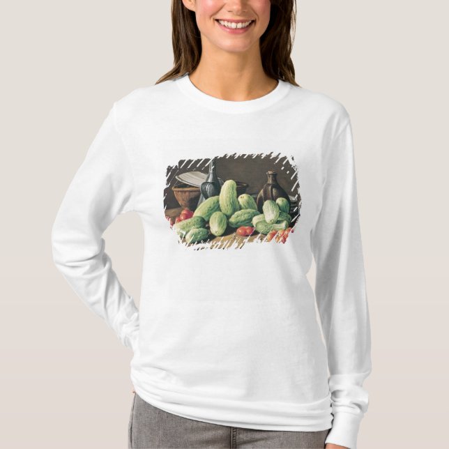 Still Life with Cucumbers and Tomatoes T-Shirt (Front)