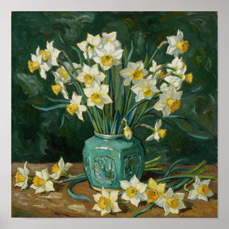 Still Life with Daffodils After Van Gogh Poster