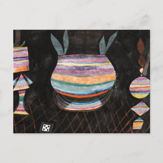 Still Life with Dice, 1923 by Paul Klee Postcard (Front)