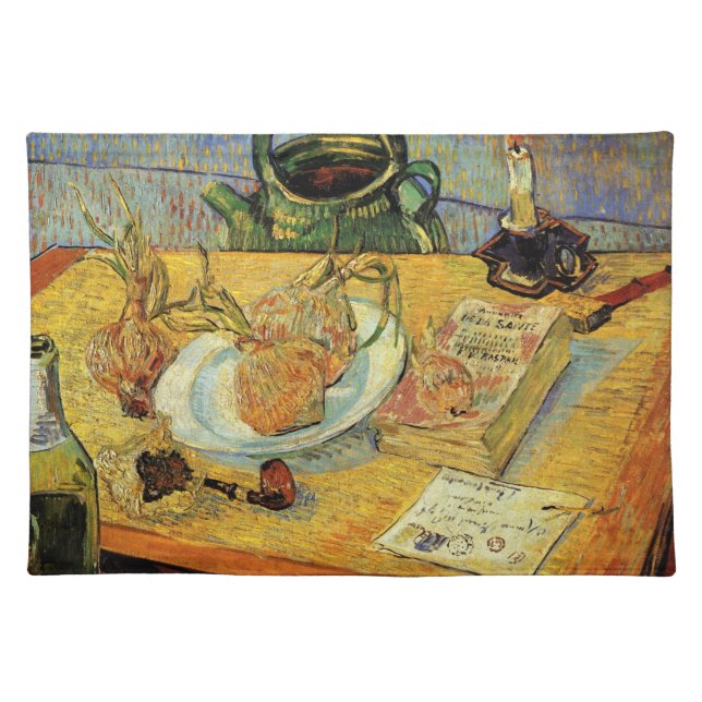 Still Life with Drawing Board by Vincent van Gogh Cloth Placemat (Front)