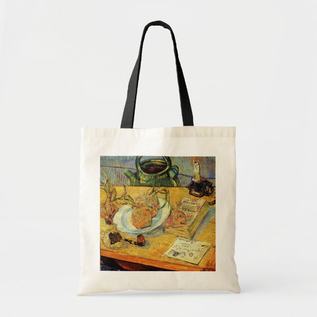 Still Life with Drawing Board by Vincent van Gogh Tote Bag (Front)