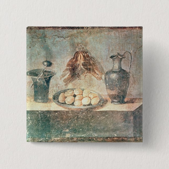 Still life with eggs and thrushes button (Front)