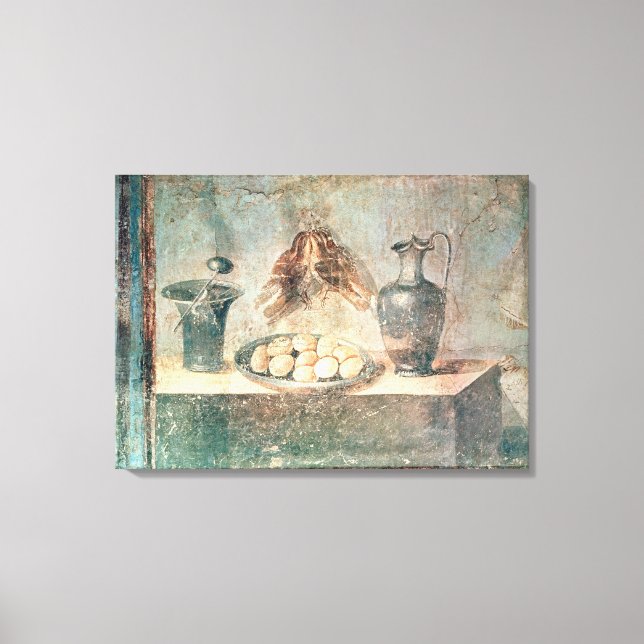 Still life with eggs and thrushes canvas print (Front)