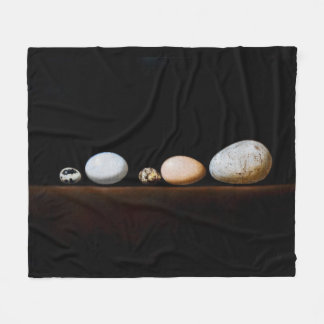 Still Life with Eggs – Realistic Painting Art Fleece Blanket