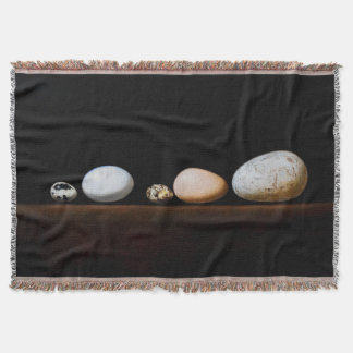 Still Life with Eggs – Realistic Painting Art Throw Blanket