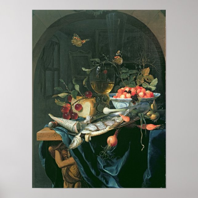 Still Life with Fish Platter Poster (Front)