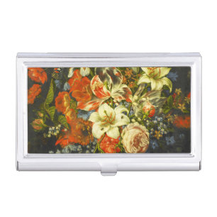 Still Life with Flowers and Fruit Business Card Case