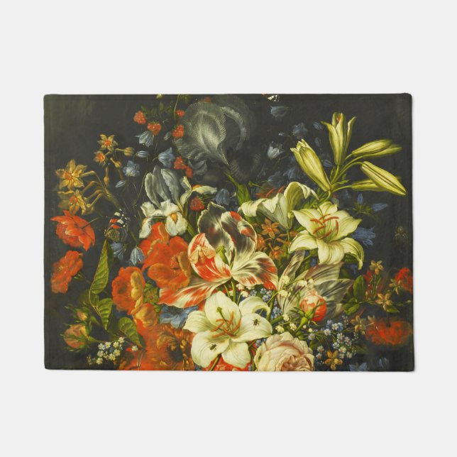 Still Life with Flowers and Fruit  Doormat (Front)