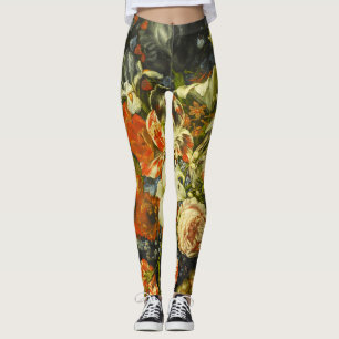 Still Life with Flowers and Fruit Leggings