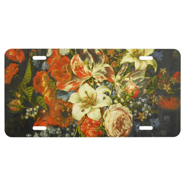 Still Life with Flowers and Fruit  License Plate (Front)