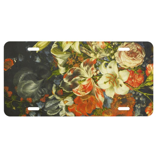 Still Life with Flowers and Fruit  License Plate (Front)
