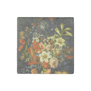 Still Life with Flowers and Fruit Stone Magnet