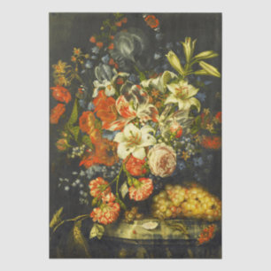 Still Life with Flowers and Fruit  Tissue Paper