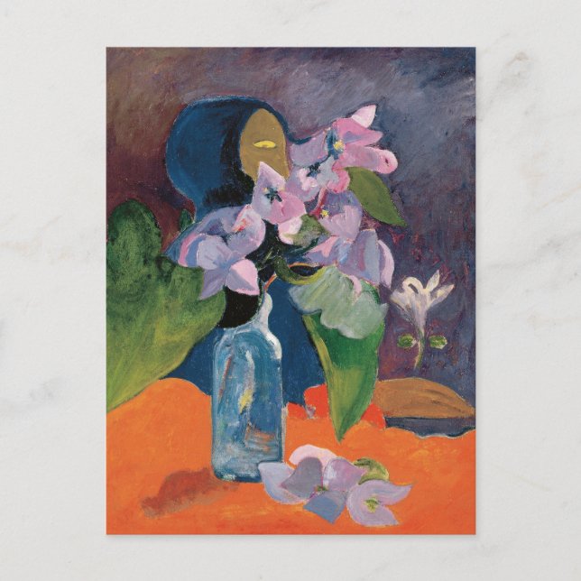 Still Life with Flowers and Idol | Paul Gauguin Postcard (Front)