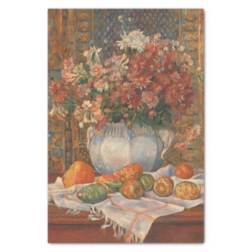 Still Life with Flowers and Prickly Pears Renoir  Tissue Paper
