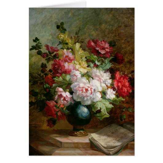 Still life with flowers and sheet music (Front)