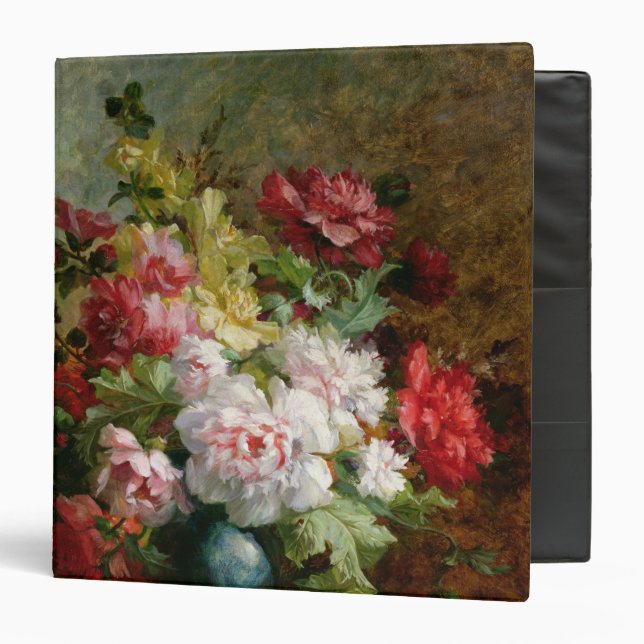 Still life with flowers and sheet music binder (Front/Inside)