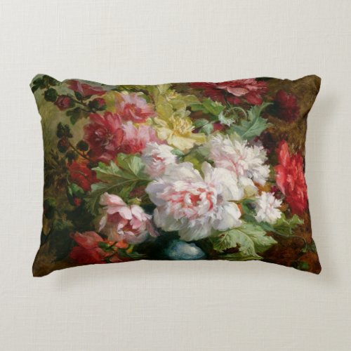 Still life with flowers and sheet music decorative pillow