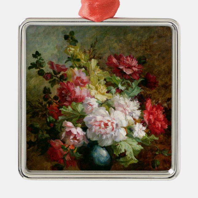 Still life with flowers and sheet music metal ornament (Front)