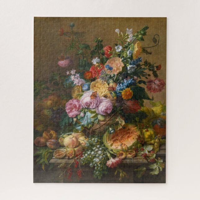 Still Life with Flowers and Vegetables Puzzle (Vertical)