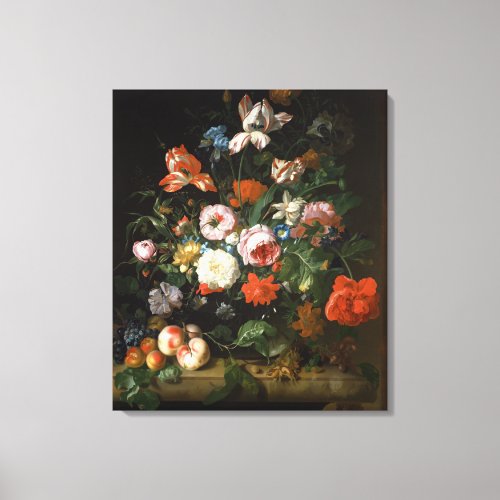 Still life with flowers canvas print