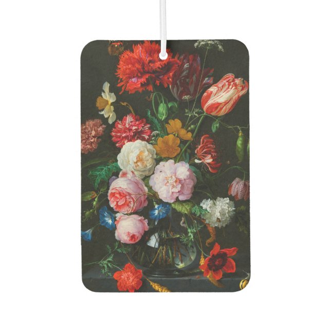 Still Life with Flowers in a Glass Vase  Air Freshener (Front)