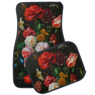 Still Life with Flowers in a Glass Vase  Car Floor Mat