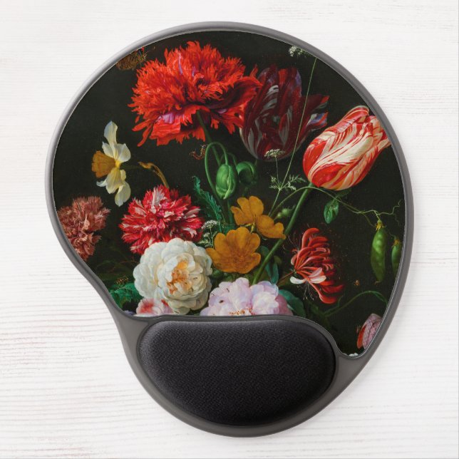 Still Life with Flowers in a Glass Vase  Gel Mouse Pad (Front)