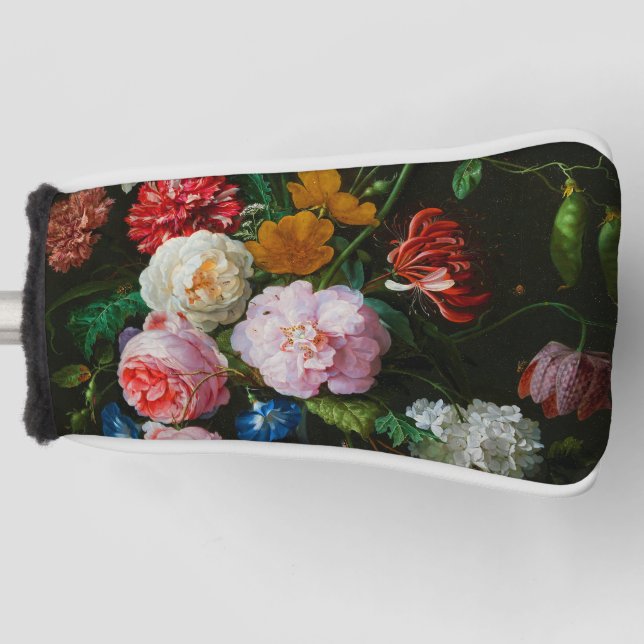 Still Life with Flowers in a Glass Vase  Golf Head Cover (Front)