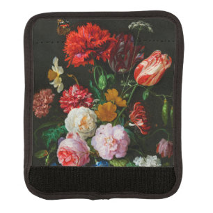 Still Life with Flowers in a Glass Vase Luggage Handle Wrap