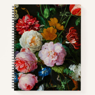 Still Life with Flowers in a Glass Vase Notebook