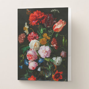 Still Life with Flowers in a Glass Vase  Pocket Folder
