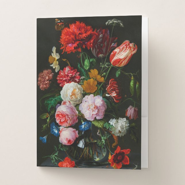 Still Life with Flowers in a Glass Vase  Pocket Folder (Front)