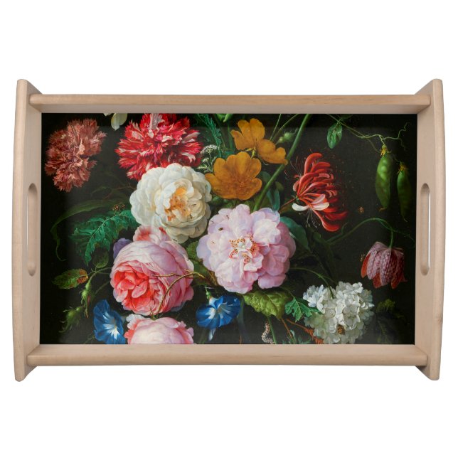 Still Life with Flowers in a Glass Vase  Serving Tray (Front)