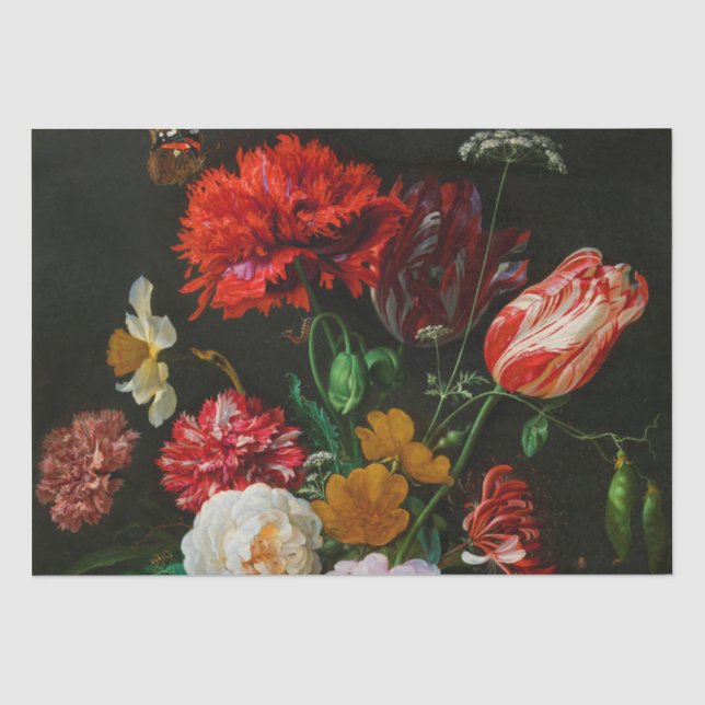 Still Life with Flowers in a Glass Vase  Tissue Paper (Front)