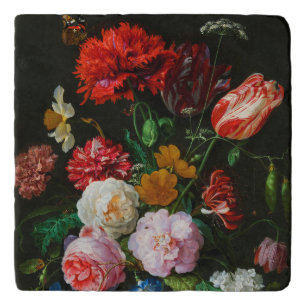 Still Life with Flowers in a Glass Vase Trivet