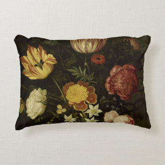 Still Life With Flowers in a Wan-li Vase Ambrosius Accent Pillow