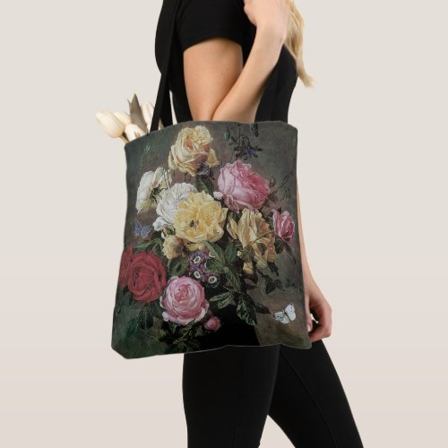 Still Life with Flowers in Vase by Olaf Hermansen Tote Bag