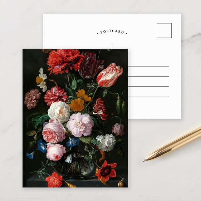 Still Life with Flowers | Jan Davidsz de Heem Postcard (Creator Uploaded)