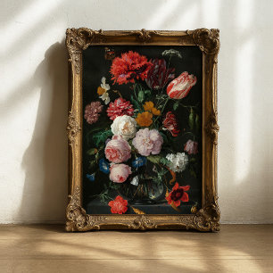 Still Life with Flowers Jan Davidsz de Heem Poster