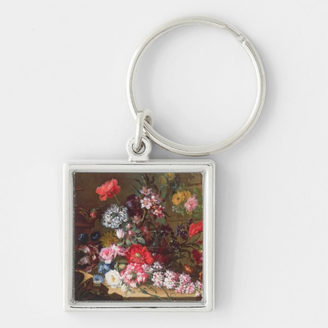 Still Life with Flowers Keychain (Front)