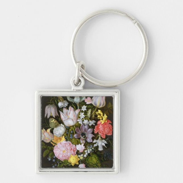 Still Life with Flowers Keychain (Front)