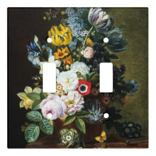 Still Life with Flowers painting Light Switch Cover